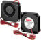 Wathai 40mm x 10mm DC 24V Blower Fan Extruder Hot End Turbo Duall Ball High Speed 4010 Radial Fans for Ender 3 3D Printer Cooling 2 Pack