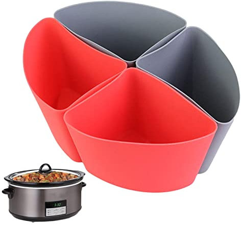 Slow Cooker Bags Liner | Silikon-Küchentopfeinlagen – Slow Cooker Silikon-Trennwand Slow Cooker Liner und Kochbeutel für Topfeinlagen 6–8QT Youding