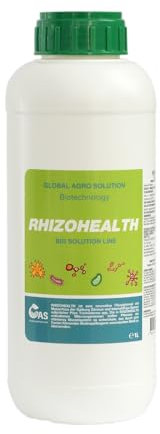 Global Agro Solution Rhizohealth – Organischer Bodenaktivator & Bio-Pflanzendünger mit Trichoderma, Mykorrhiza & Algenextrakt – Für gesunde Wurzeln, kräftiges Wachstum & fruchtbare Böden – 1L