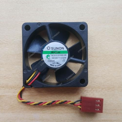 CYRMZAY Compatible pour SUNON MC35101V2-0000-G99 DC12V 0.52W 35x35x10mm 3-Wire Cooling Ventilateur