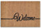 Amago home Kokosmatte Fußmatte Türvorleger Schmutzfangmatte viele Größen rutschfest Latexrücken Größe 40 x 60 cm, Farbe Welcome