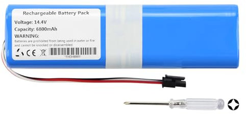 K KYUER 14.4V 6800mAh Rechargeable Vacuum Akku für Neabot Q11 Robotic Vacuum Cleaner Spare Parts with Tools