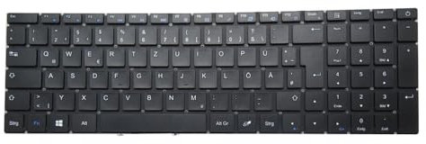 RTDPART Laptop -Tastatur für Peaq Classic C151V C151V-1G428N Schwarzer Deutsch Gr