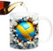 -Volleyball-Kaffeetasse, 325 ml, Keramik, einzigartiges -Volleyball-Design, Sport-Kaffeetasse für Volleyball-Fans, für Kaffee-, Milchtee-Liebhaber