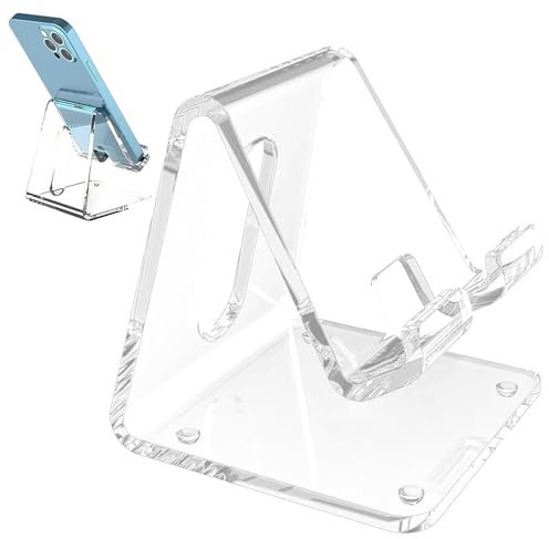 Telefonständer aus Acryl für den Schreibtisch,Handyständer aus Acryl | Tragbarer Telefonhalter, kompatibel mit 4-10 Zoll Telefon, Schalter, Smartphone, Pad, Schreibtischzubehör,