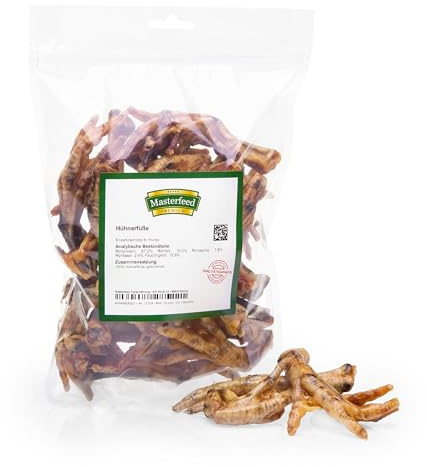 Masterfeed Hühnerfüße, Getrocknet, 100% Natürlich, Kauartikel für Hunde, 5 kg