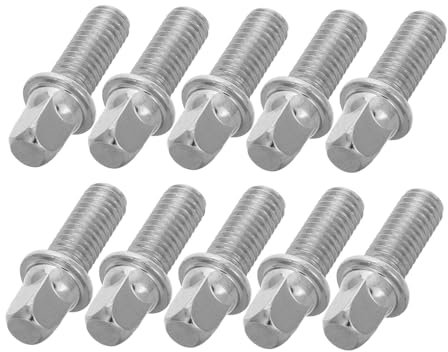 OFFSCH 10 Stück M6 x 15mm Schlagzeugschrauben Percussion Schrauben Für Trommelmontage Langlebige Metallkonstruktion Vielseitig Einsetzbar Für Schlagzeug Und E-drum Zubehör