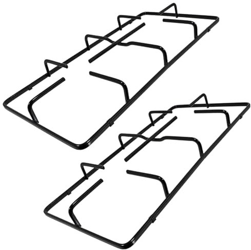 SPARES2GO Soporte de parrilla de gas universal para quemador de sartén, 2 unidades, 475 mm x 230 mm