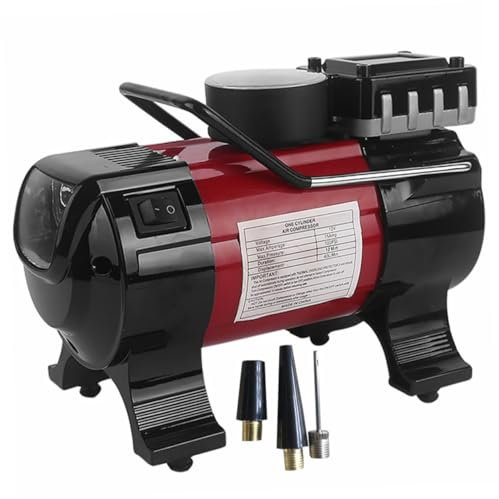 DOITOOL Pompe À Pneu De Voiture À Piles 12 V 120 Psi Avec Manomètre Et Lumière Led Gonfleur Durgence