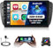 [2+64G] Android Radio de Coche para Seat Ibiza 2009-2013 con Inalámbrico Carplay Android Auto, 9 Pulgadas Pantalla Táctil Radio con WiFi/Bluetooth/GPS/Cámara de Marcha Atrás/FM/SWC/26UI
