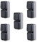 REV AquaStorm SPARSET - 5x Steckdose mit Lichtschalter - Feuchtraum, Aufputz, IP55, senkrecht, 230V, 16A, anthrazit