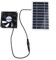 Fauhapyway Ventilador de panel solar, ventilador de techo con panel solar para casa de mascotas, invernadero, cocina, granero