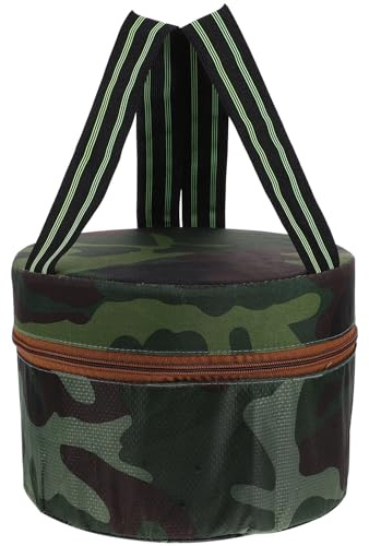 POPETPOP Gartenhocker Leichter Outdoor Hocker 16cm Hoch mit Stabiler Polsterung für Gartenarbeit und Angeln in Tarnmuster