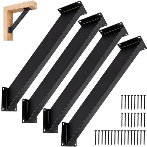 4 Équerres à 45° | Kit pergola bois, Support poteau bois et Store pour pergola, raccords de poutres et poteaux pour pavillons et terrasses, résistant à la rouille et aux intempéries