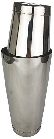 Shaker à cocktails professionnel Inox Type Boston 2 pièces 800 ml/500 ml