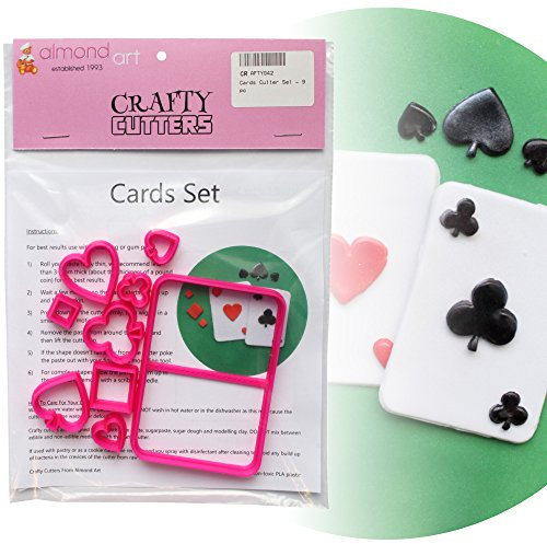 Playing Card & Suits Cutter Set - 9pc - Cake Decoration & Cupcake Topper Cutters
