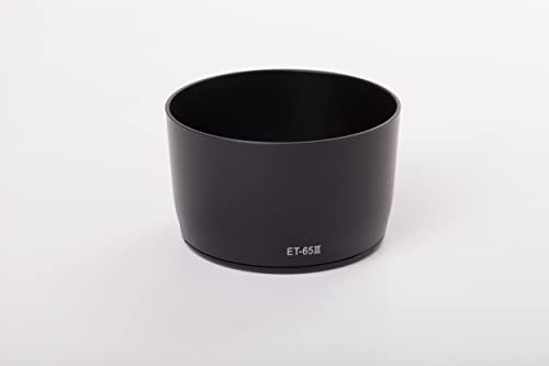 vhbw Paraluce compatibile con Canon EF 85mm f/1.8 USM, EF 135mm f/2.8 Soft-Focus 58 mm obiettivo nero, plastica, rotondo