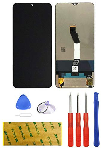 LTZGO Pantalla LCD Compatible con Xiaomi Redmi Note 8 Pro Negro Táctil Reemplazo Reparación Repuesto Ensamblaje Digitalizador con Herramientas Kit Cinta Adhesiva - sin Marco