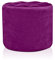 DESHOME Sitzsack mit Fußhocker, rund, O 50 cm, aus Samt, für Sofa, Wohnzimmer, Schlafzimmer, Sitzhocker Dafne (violett)