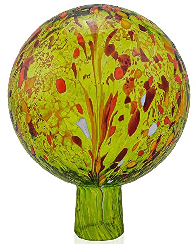Jingle Bells Lauscha Gartenkugel zitronengelb 15cm Durchmesser | mit Granulat