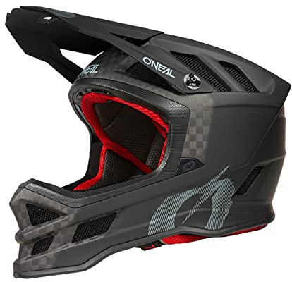 O'NEAL | Mountainbike-Helm | MTB Downhill | Dri-Lex® Innenfutter, IPX® Aufprallabsorptionstechnologie, leichte Kohlefaserschale | Blade Carbon IPX® Helmet V.22 | Erwachsene | Schwarz Carbon | Größe L