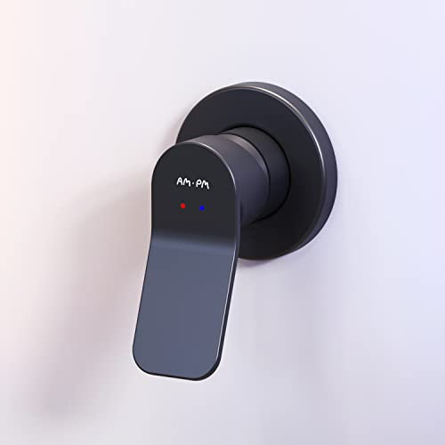AM.PM X-Joy FXA65022 Wannen- Brausearmatur Unterputz, Wandbefestigung, kratzfeste Armatur für Wandmontage, leichte Installation, platzsparend, Schwarz matt