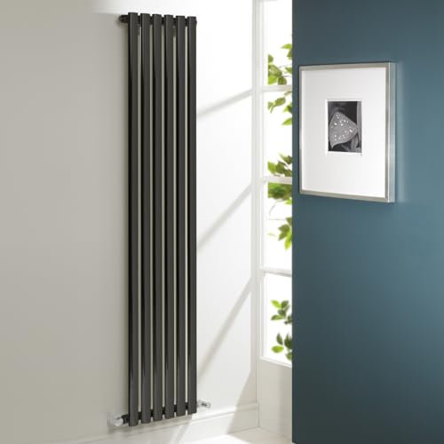 Kartell Aspen Anthracite 1800mm x 300mm Double Panel Designer Vertical Radiator - ASP18-31VDA