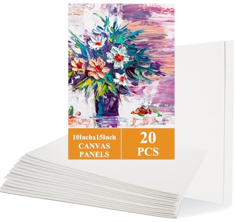 APACALI 20PCS Canvas Board 26.5x38cm, A3 Canvas for Painting, Blank Canvases for Art, White Canvases for Painting, Sketching, Drawing
