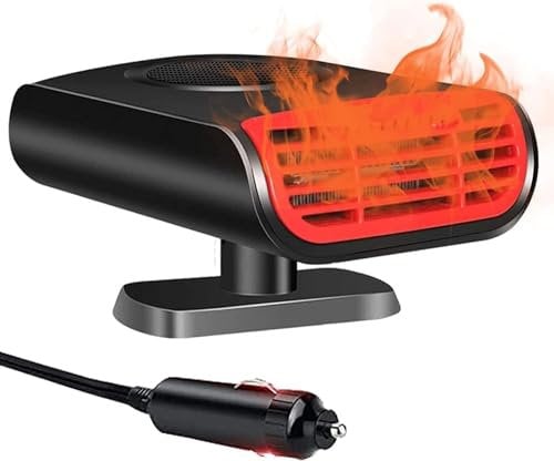 Showvigor Riscaldatore per Auto, 12V 150W Portatile Riscaldatore, 2 in 1 Riscaldamento Rapido Raffreddamento, Sbrinatori per Parabrezza Auto Demister