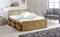 Humza Amani Mission Wooden Bed 3FT, Single Waxed Pine Guest Bed with Under Bed Storage Drawers and Slatted Headboard (Waxed, Small Double)