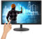 Moniteur de vidéosurveillance à écran tactile de 24 pouces multifonction prenant en charge HDMI, AV, BNC, VGA, surveillance des entrées USB Écran LCD Moniteur d'ordinateur PC 1920x1080 Full HD