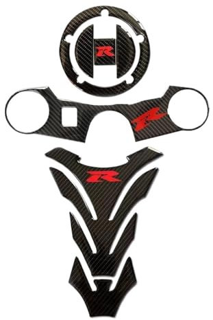 Tank Traction Pad Carbon Tankdeckel Aufkleber Tank Pad Gabel Gabelbrücke Obere Klemme Aufkleber Für Su&zuki GSXR GSX-R 600 750 1000 K3 K4 K5 K6 K7 K8 K9 L17
