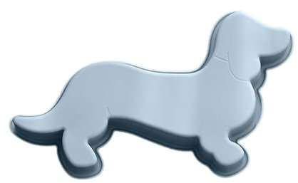 HoveeLuty Süße Dackel-Welpen-Kuchenform - Silikon-Backform in Tierform für Schokolade, Blaue Ausführung, Küchenutensilien