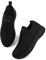 P&L ITALY COLLECTION Zapatillas Deportivas Sin Cordones Slip-On Mujer Comodas y Ligeras para Correr Trabajar Andar Pasear Casual Sneakers AllBlack38