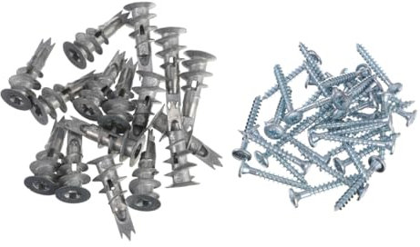 SOLUSTRE 200piezas Fijación Placas Yeso Tornillos Tacos Autoperforantes Anclajes Paneles Yeso