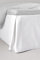Jotex Zack Satin Volant Betthusse 100% hochwertige Bio-Baumwolle Bettrock, Höhe 60 cm, Weiß 180 x 200 cm