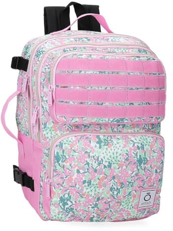 Enso Fleur Mochila Portátil 15,6 Pulgadas Multicolor 28x40x20 cms Poliéster by Joumma Bags