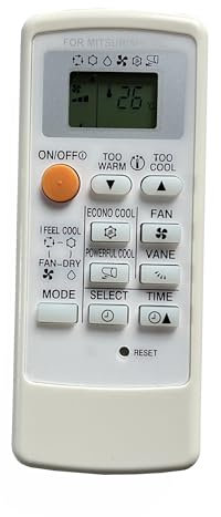 1 Control Remoto for Aire Acondicionado Mitsubishi MS-A15ND, MSZ-HC25VA, MS-A08ND, MS-A10ND, MS-A12ND, MSZ-HC35VA, MSZ-HC35VAB