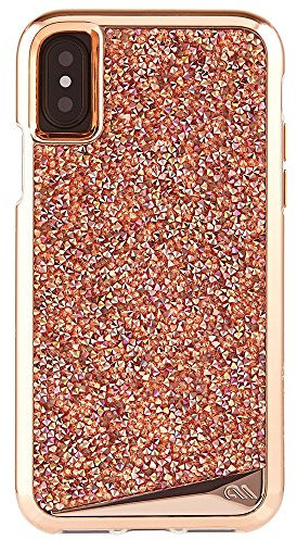 Case-Mate iPhone X/iPhone 10/iPhone Ten Genuine Crystal Brilliance Case - Rose Gold