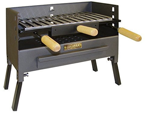 IMEX EL ZORRO 71422.0 Barbacoa Sobremesa con Parrilla, Negro, 43. 5 x 24. 5 x 39. 5 cm