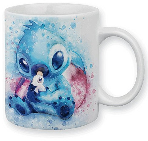 Chamalow shop - Tazza da acquerello Stitch kawaii e pastello