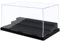 AURWEL Minifiguren-Vitrine für Actionfiguren-Blöcke, transparente, staubdichte Acryl-Vitrine mit 3 beweglichen Stufen, Geschenke für Kinder, Schwarz
