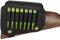 Tourbon Jagdwaffe Hinterschaft Wangenauflage Gewehr Munitionshalter (Leder für Rechtshänder (Schwarz))