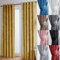 John Aird Crushed Velvet Fully Lined Eyelet Curtains (Ochre, 90 Wide x 108 Drop)