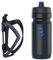 BBB Cycling Fahrrad Wasserflasche und Halter Kombination Universal Fahrrad Flaschenhalter für Rennrad und MTB CompTank und FlexCage Schwarz/Blau