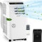 Klarstein Climatiseur Mobile Silencieux, 4 en 1, Mode Nuit, Déshumidificateur, Ventilateur, Mini Climatisation à Faible Conso, Evacuation, Clim Portable, Puissante, 10000 BTU