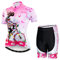 Hotlion Radtrikot Damen Set Kurzarm Fahrradbekleidung Frauen Sommer Fahrradkleidung Fahrradtrikot Rennrad Outfit CF2