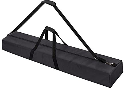 OUKMIC 48 Long Tripod Carrying Bag for Speaker and Light Stands, Mic/Microphone Poles - with Adjustable Shoulder Strap, Heavy Duty Handle and Double Zipper