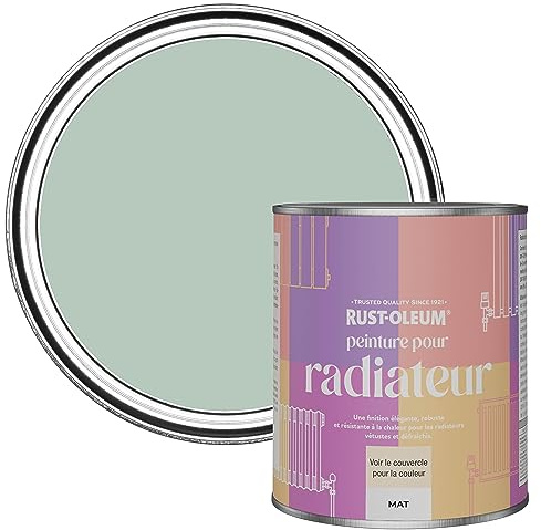 Rust-Oleum Green Radiator Paint in Matt Finish - Leaplish 750ml