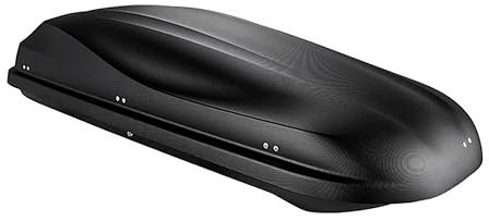 Dachbox Auto 460L – Schwarz glänzend – Gepäckträger – Universal Skiträger – 185 x 80 x 41 cm – Tragkraft 75 kg – Dachbox – Siluro Auto-Dachgepäckträger – zugelassen – kompatible Stangen